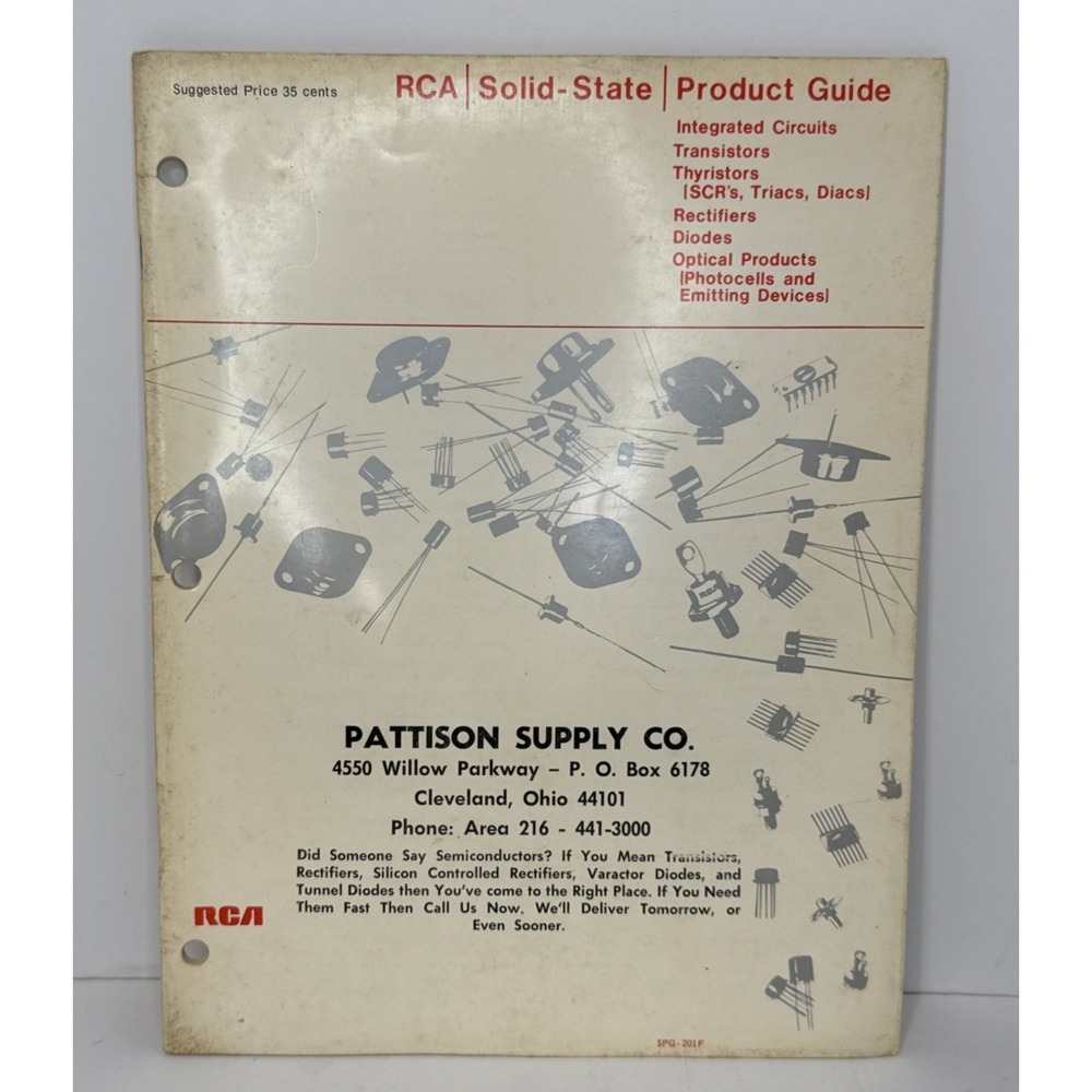 Vintage RCA Solid-State Product Guide Catalog - Pattison Supply Co.